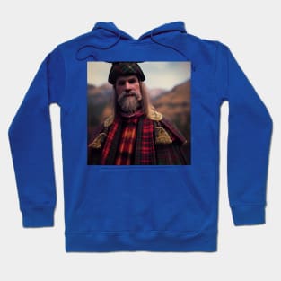 Scottish Highlander in Clan Tartan Hoodie